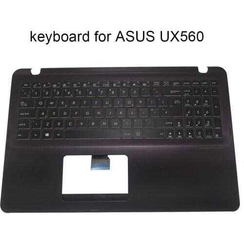 UK backlit keyboard for ASUS Zenbook UX560 UA UX560UX UX560UQ U Q534UX 13NB0CE1P03111-1 GB keyboards Palmrest Top Upper Case New
