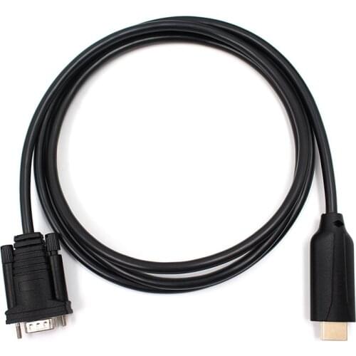 HDMI2VGA Converter HDMI to VGA Cable Male Adapter decoder hdmi-vga hdmi to vga adaptor Compatible Laptop PC Projector HDTV 1.2m