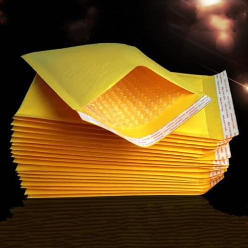 Kraft Paper Bubble Envelopes Bags Padded Mailers Shipping Envelope with Bubble Mailing Packaging Bag Gift Wrap Storage 18*23cm