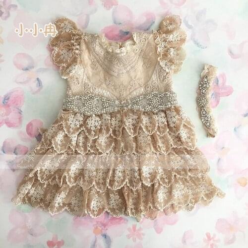 Lace Newborn Baby Clothing Summer Fashion Infant Girls Rompers Cute Romper Playsuit Jumpsuit Outfits Set SLS0065