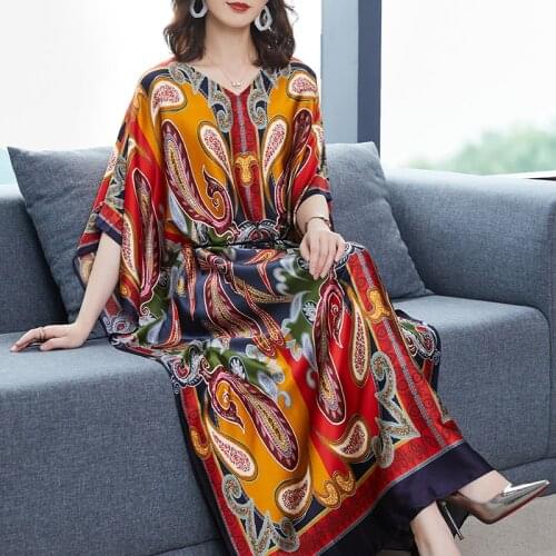 LuoYFF Summer Silk Dresses