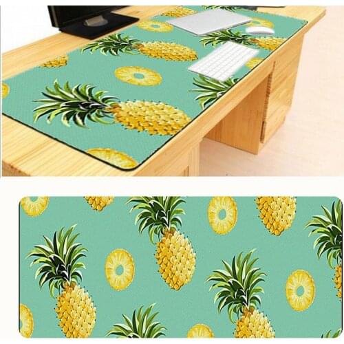 Mairuige Free Shipping 900x400x2mm Customization Pineapples Extended Gaming Wide Large Overlock Mouse Pad Big Size Desk Mat