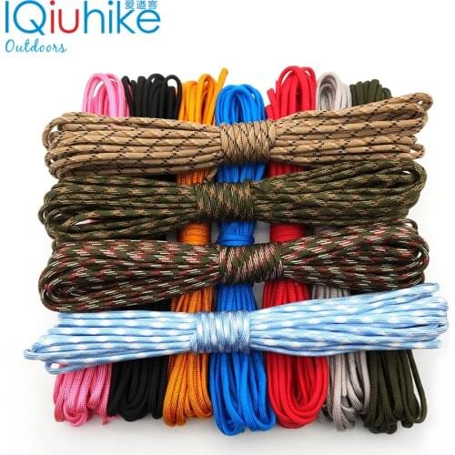 IQiuhike Multifunction Parachute 550 Popular Type III 7 Strand Cord Lanyard Mil Spec Core Camping Survival Tools