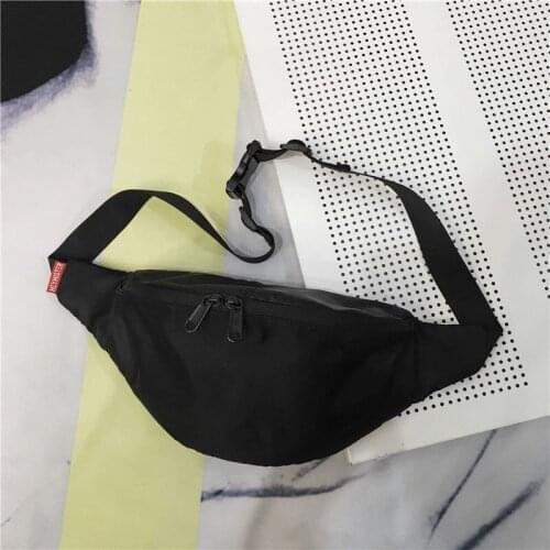 Fashion Fanny Pack Men Waist Pack Phone Pouch Casual Male Chest Bag Unisex Belt Pack Black Crossbody Bag 2020 Man Hip Waist Bags