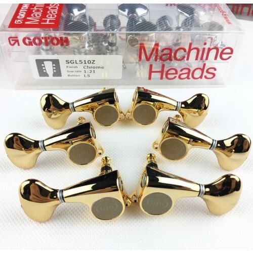 Genuine Original L3+R3 GOTOH SGL510Z-S5 Electric Guitar Machine Heads Tuners ( Gold ) MADE IN JAPAN