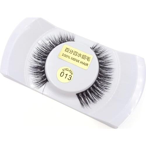 1 Pair Professional False Eyelashes 100% Mink Hair Handmade Fashion Thick Eyelashes Beauty Cosmetic Tools Makeup Essential