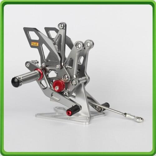 FULL-REV RACING Adjustable Rearsets Rear set Foot Pegs Pedal For Kawasaki Z1000 2010 2011 2012 2013 2014 2015 2016 2017 Gray