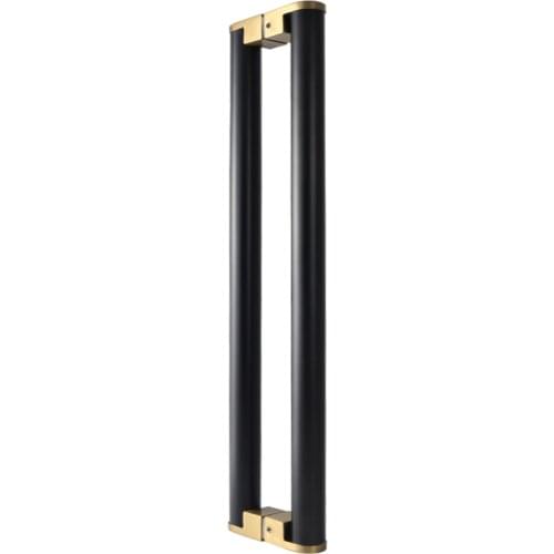 Glass door handle stainless steel push-pull framed solid wood door handle handrail for assemblers shop