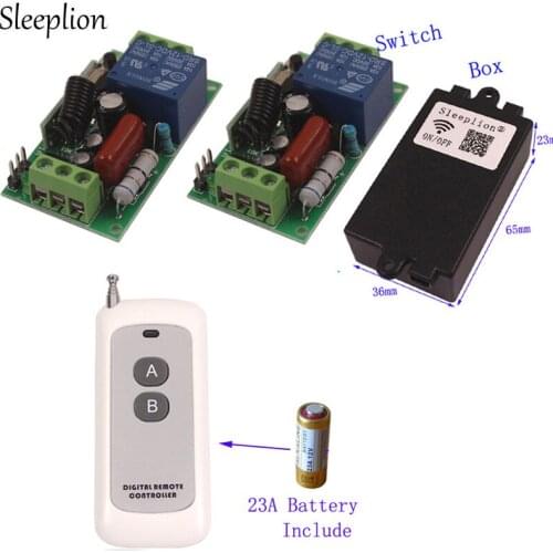 Sleeplion 220V 110V Switch With Remote Control Relay Universal Remote Control Switch Module 110V Wireless Switches 315M/433MHz