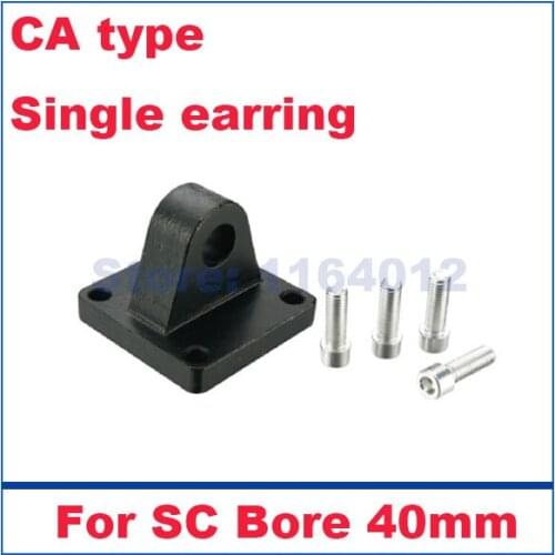 SC standard type pneumatic parts air cylinder mounting base single earrings for bore 40mm