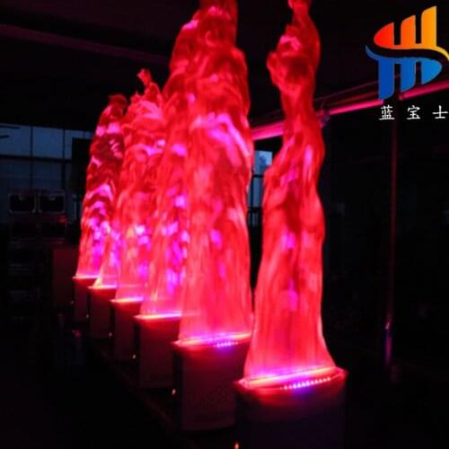 LED Flame Lights Celebration Fire Column Machine Props KTV Flame Lamp Stove Bonfire Party Lights