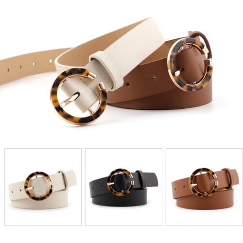 Hot Sales Ladies Wild Leopard Pin Buckle Belt Fashion Pin Buckle Waistband Jeans Dress Belts