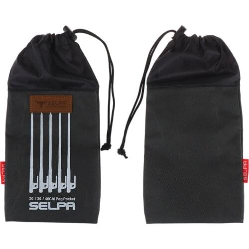 1PCS Tent Peg Storage Pouch Outdoor Camping Tent Accessories Hammer Wind Rope Tent Pegs Nail Storage Bag For 20cm