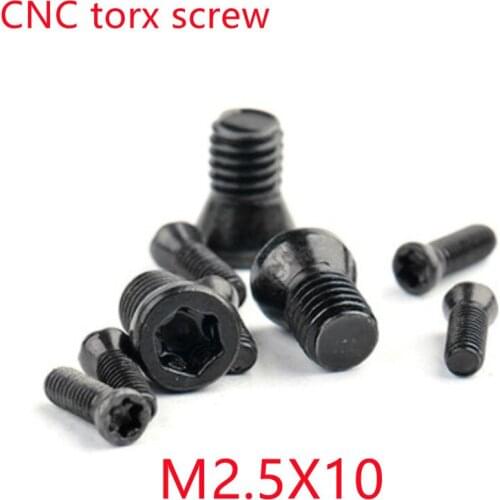 1000pcs M2.5*10 m2.5x10 CNC Insert Torx Screw for Replaces Carbide Inserts CNC Lathe Tool