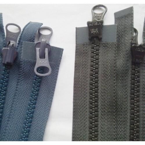 2 PCS/LOT long Ykk Zipper blue double OPEN Double side 80cm FOR Coat Outerwear Jacket Sewing Accessories wholesale