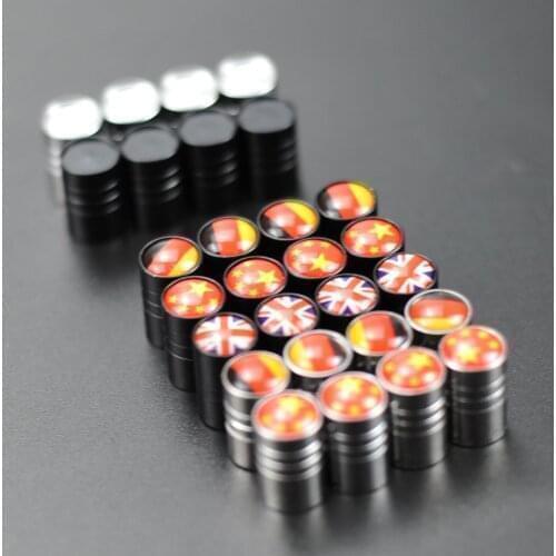 4pcs Tire Valve Stem Caps For Tiguan Polo Passat CC Golf Teramont EOS Scirocco Sharan Fox Ameo Arteon C-Coupe Spotr Coupe