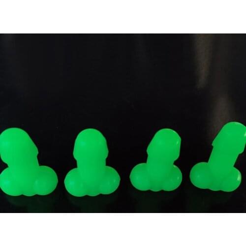 4pcs Durable Car Penis Shape Tire Valve Air Caps Universal Tire Stem Air Cap Car Bling Accessories Tire Valve Caps