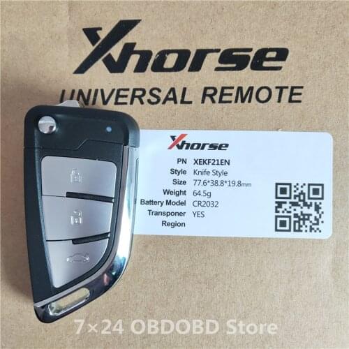 5pcs/Lot PN XEKF21EN Xhorse Universal VVDI Super Remote 3 Buttons Built-in Super Chip For MINI KEY TOOL MAX