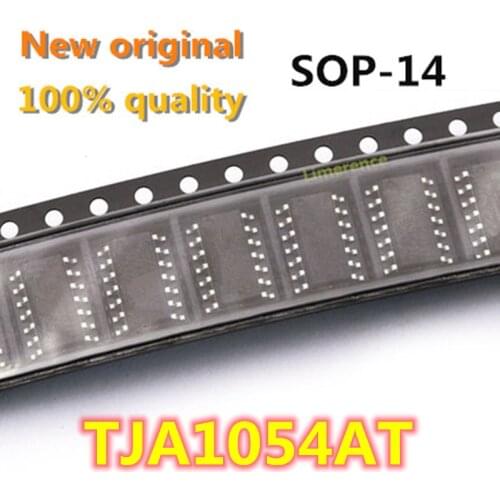 5pcs New TJA1054 TJA1054T TJA1054AT TJA1054A SOP-14 Auto PC board fault tolerant CAN transceiver chip