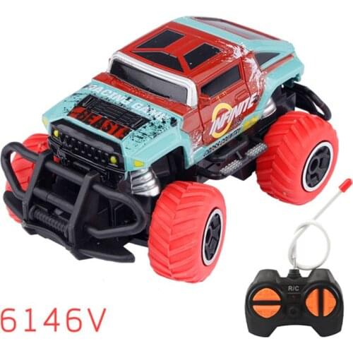 6in Colorful Monster Trucks Remote Control Car RC Car For Boy Kid Xmas Gift