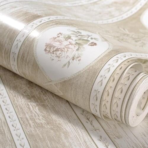 American Wallpaper Vintage Rustic Floral Wall Paper For Walls Non-woven Wallpaper Strip For Living Room,bedroom Wallpapers 3d