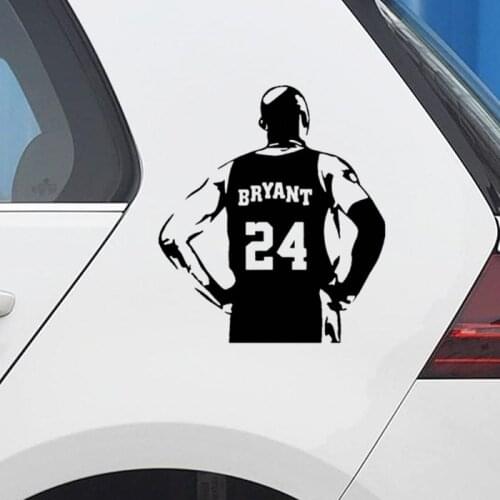 Car Stickers Basketball Kobe Bryant Back Creative Decoration Decals For Trunk Windshield Auto Tuning Styling Vinyls D30