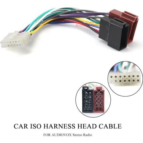 15-111 ISO Car Wiring HARNESS FOR CAR AUDIO INSTALLATION AUDIOVOX AEG CLATRON Car ISO Harness Radio Wire Adapter