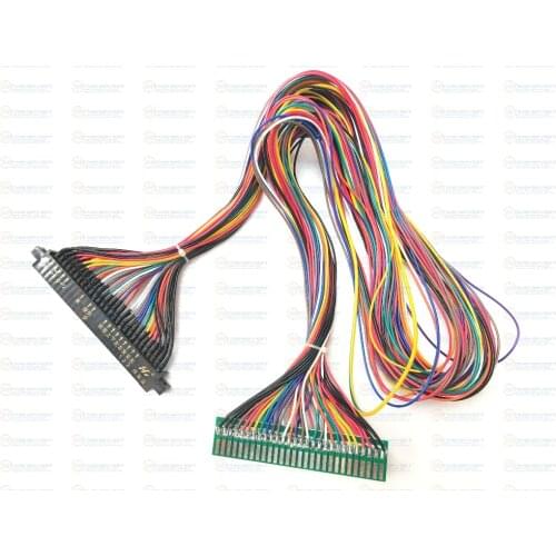 Free shipping 100cm Jamma harness extender full wiring extended wires cable accessories parts for Arcade Game Coin machine cab