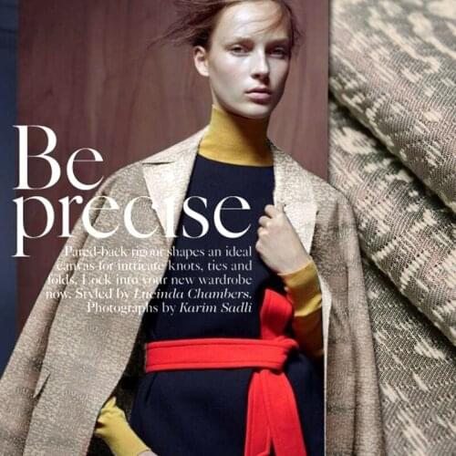 Free shipping! 54 Momme heavy wool silk blended fabric crisp dress silk fabrics wholesale high quality wool cloth