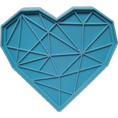 Diamond Heart Epoxy Resin Mold Jewelry Casting Silicone Mould DIY Crafts Plaster Soap Aromatherapy Wax Making Tool