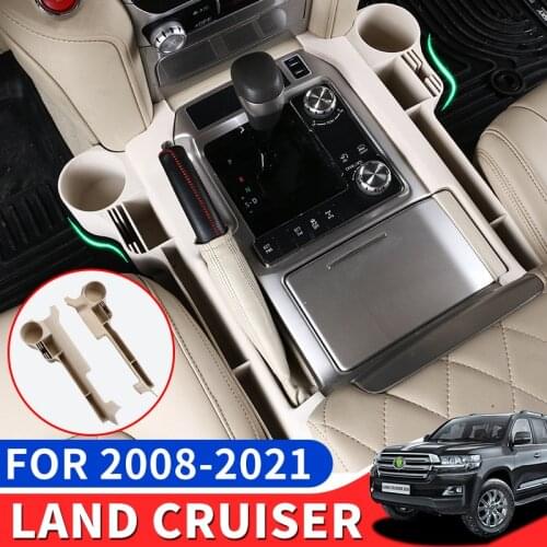 For 2008-2021 Toyota Land Cruiser 200 LC200 Seat Gap Storage Box Central Control Armrest Water Cup Modification Accessories