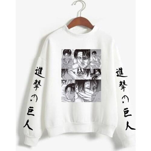 Fad Hot Anime Hoodie Printed Men/women Attack on Titan Long Sleeve Sweatshirt Top