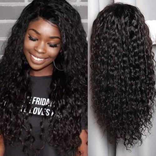 Hairmoda Water Wave Lace Front Wig 13x1 6x1 Lace Human Hair Wigs Peruvian Pre Plucked T Part Lace Wig For Women 150% Density