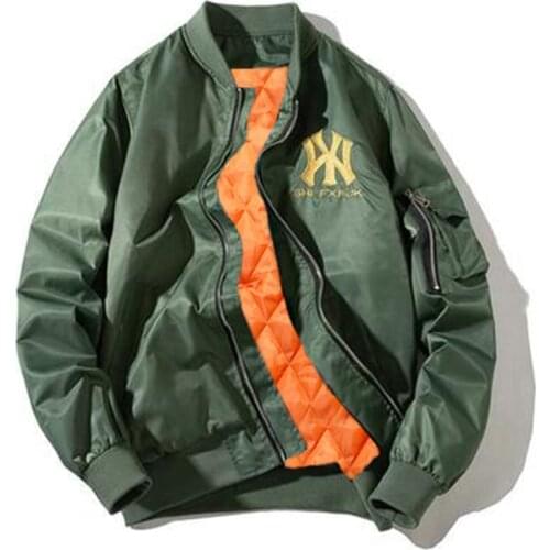 New Autumn/Winter Air Force MA1 Aviator Jacket Mens Embroidered Baseball Coat Spring/Autumn Large Size Coat