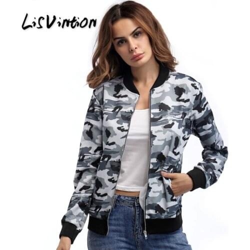 Женские куртки-бомберы LisVintion China At AliExpress