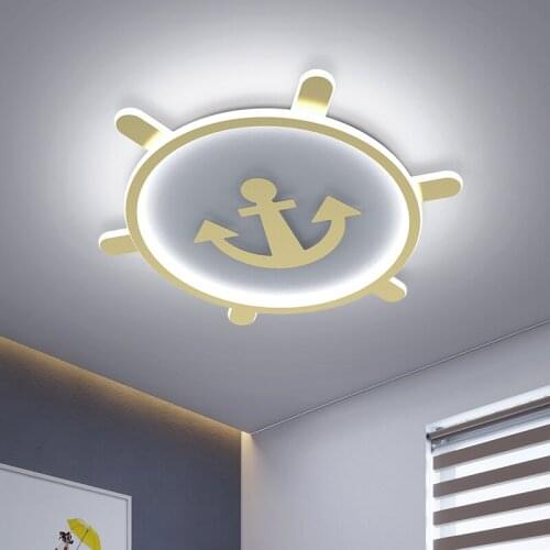 Gold Color Modern Chandeliers Lights For boy’s Bedroom Living Room indoor lighting Lamp LED chandelier fixtures Remote Control