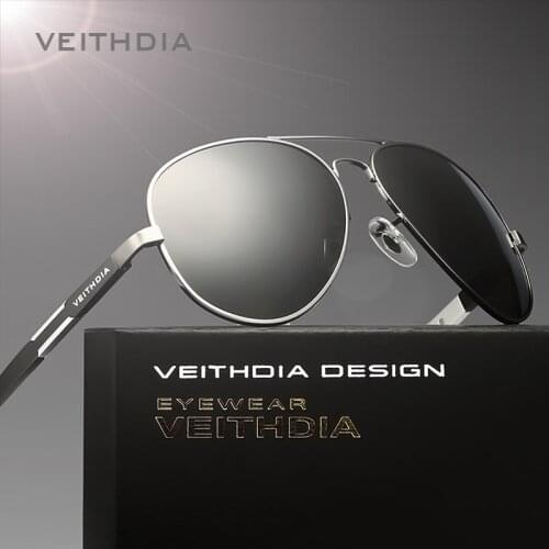 VEITHDIA Brand Polarized Mens Sunglasses Designer Aluminum Magnesium+Alloy Men Driving Glasses Sun Glasses Eyewear male shades