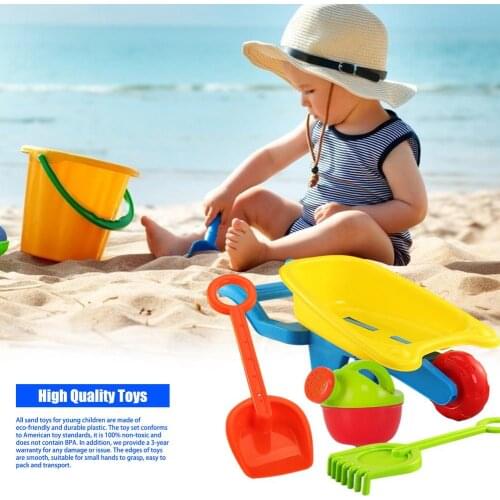 Beach Toys Set Baby Beach Game Toys Children Sandbox Set Kit Summer Toys For Beach Play Sand Water Game Play Cart Outdoor Sports