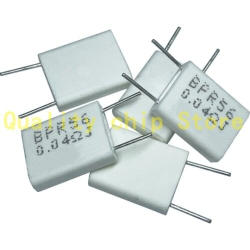 10pcs BPR56 5W Non-inductive Ceramic Cement Resistor 0.01R-0.5R 0.015R 0.02R 0.022R 0.025R 0.03R 0.033R 0.047R 0.05R 0.068R 0.1R