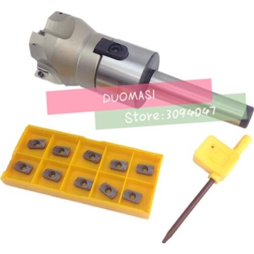 New MT2 FMB22 M10 MT3 FMB22 M12 MT4 FMB22 Shank 300R 50 22 50mm Face Milling CNC Cutter + 10pcs APMT1135 Inserts For Power Tool