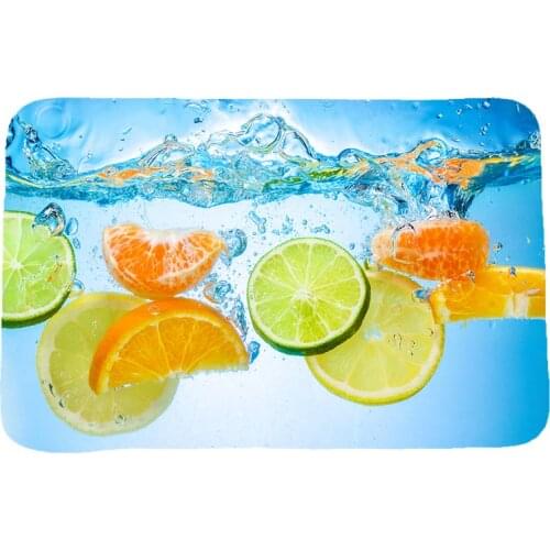 Fruit & Vegetables Creative 3D Printing Carpets and Rugs for Bedroom Living Room Carpet Kitchen Bathroom Anti-Slip Floor Mats