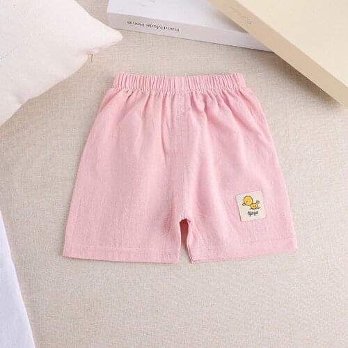 Boys And Girls Summer Shorts 9m-6y Cotton Linen Kids Shorts Infantil Short Pants Toddler Girl Shorts 2021 NEW