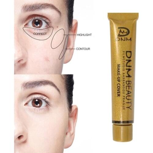 Full Skin Concealer Foundation Cream Invisible Pores Acne Dark Circles Brighten Liquid Women Face Makeup Foundation TSLM1