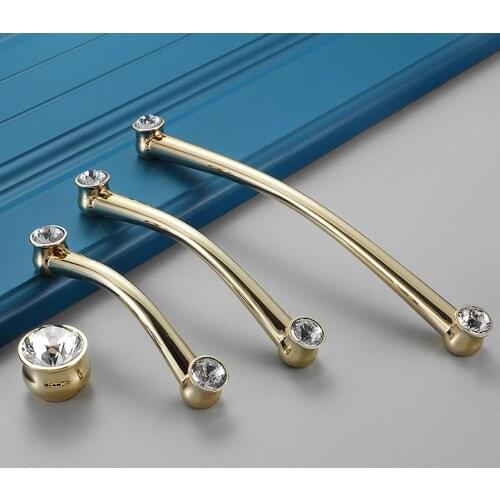 Crystal Knob Wardrobe Door Pulls Cupboard Knob Dresser Arched Pulls, Bow Door Knobs Nursery Cabinet Room Decor Cabinet Door Pull