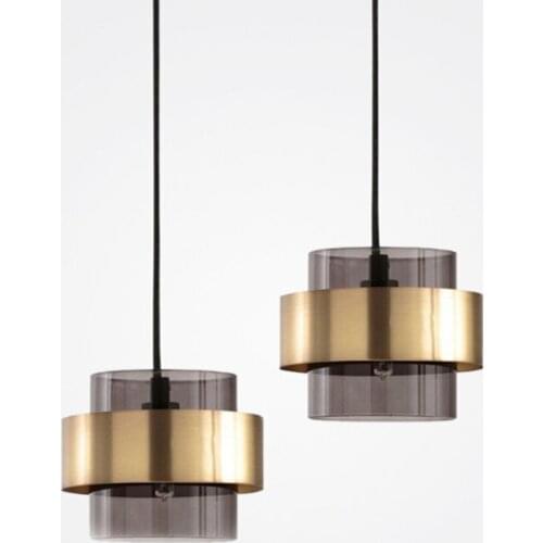 Nordic Light Luxury Bedside Bedroom Restaurant Bar Small Droplight Post-Modern Creative Personality Model Room Glass Chandelier