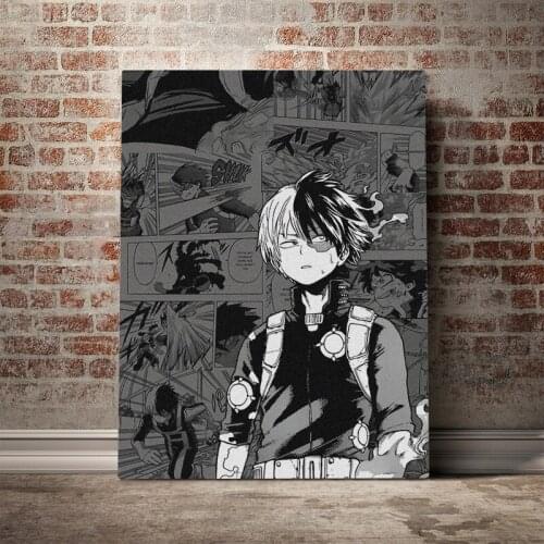 Modern Prints Shoto Todoroki Anime Posters My Hero Academia Canvas Painting Wall Art Pictures Living Room Decoration Home Decor