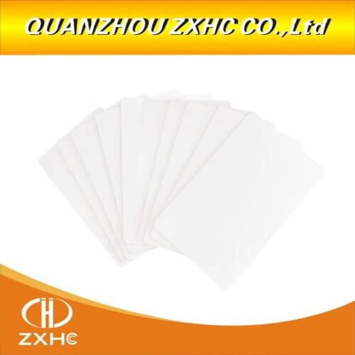 10PCS) ISO 15693 I-code Slix (Icode2) RFID CR80 PVC White Card