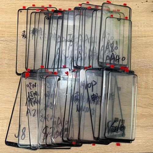 10pcs Lastest LCD Front Outer Lens For Samsung Galaxy A10 A20 A30 A40 A50 A60 A70 A80 A90 Touch Screen Glass Repair Replacement