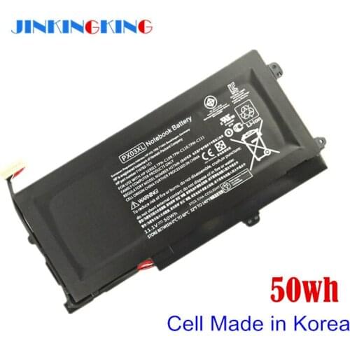 11.1V 50WH New Korea cell Laptop Battery For HP TPN C109/C110/C111 PX03XL HSTNN-LB4P 714762-1C1 715050-001 HSTNN-IB4P