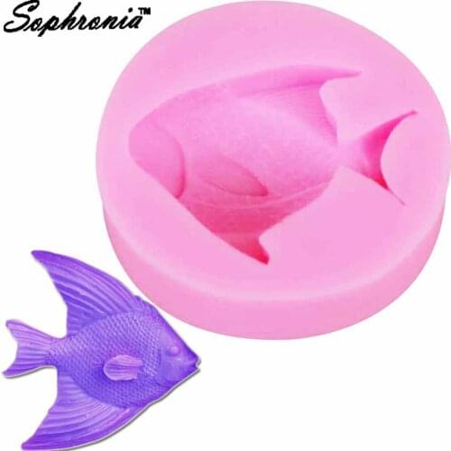 Sophronia 3D Fish Silicone Mold Fondant Resin Candy Jelly Cake Decorating Mould Kitchen Accessories Molds Baking Tools m858